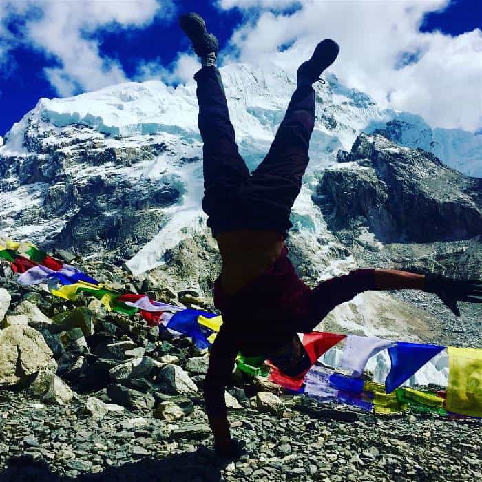 Celebrating the end of the Everest Base Camp Trek