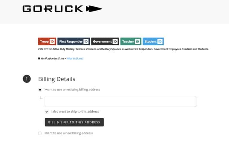 The Earned Service GORUCK Discount Code, GORUCK Coupon Code, and GORUCK military discount fro 25% off on GORUCK sales