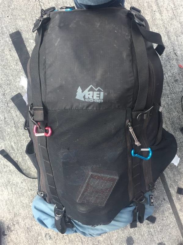 My beloved backpack! 40 liter REI Trail weighed in at 10kgs/22lbs and carried everything I needed for the EBC Trek