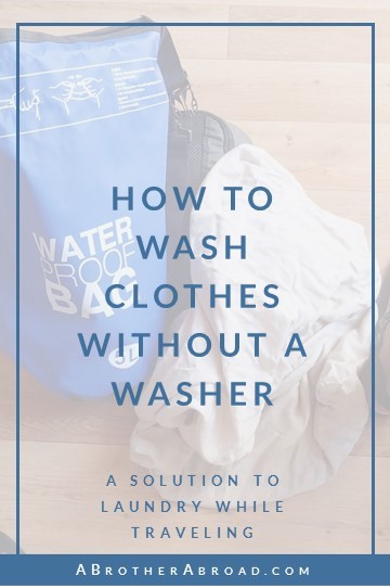 how to wash clothes without a washer