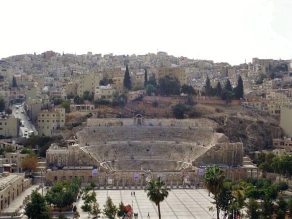 The Roman Auditorium in Amman - Amman Jordan Travel