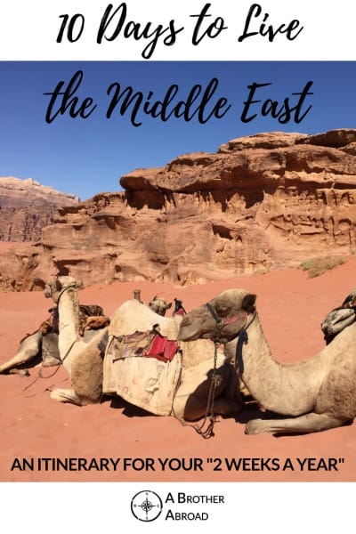 middle east travel route