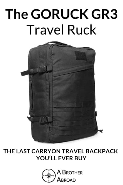 GORUCK GR3 Review:  The best carry on backpack for durability and guaranteed to last a lifetime.