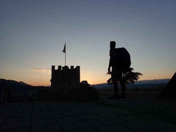 Hiking the city of Skopje, Macedonia on a layover.  (45L+ GORUCK GR3)