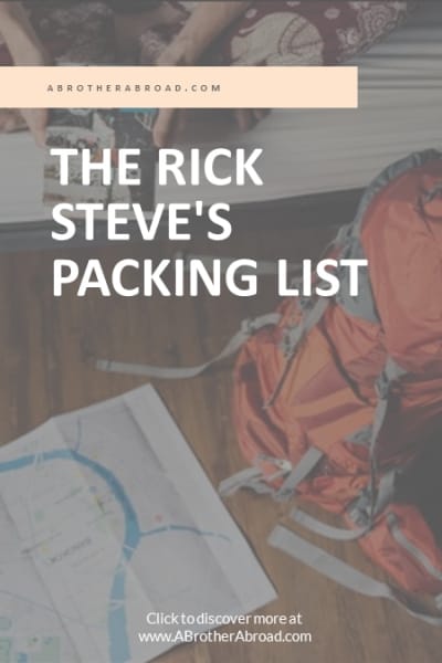 rick steves travel items