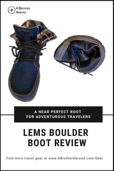 Lems Boulder Boot Review - A nearly perfect hiking boot and travel shoe for light travelers.