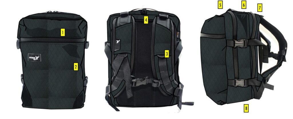 nomad travel tech bag