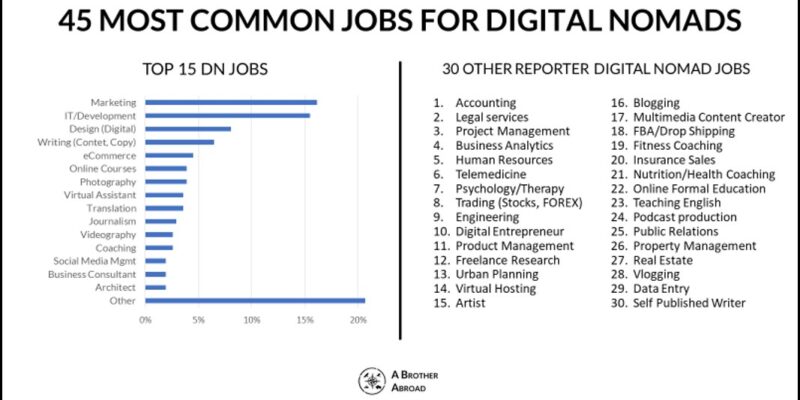 51 Best Digital Nomad Jobs for Travelers, Beginners, and Aspiring Nomads