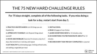 The New 75 Hard Challenge Rules [PDF] A New Approach to Toughness and ...