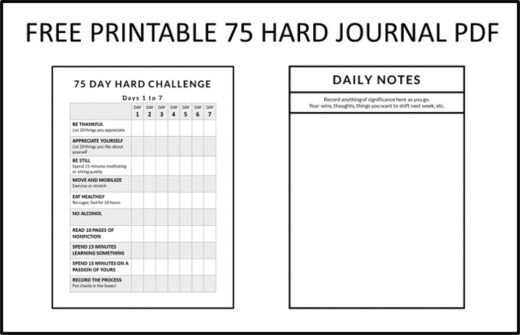 The New 75 Hard Challenge Rules [PDF] A New Approach to Toughness and ...