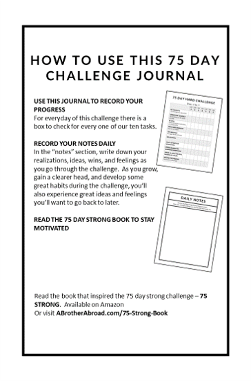 The 75 Strong Challenge: Build A Remarkable, Stronger You in 75 Days ...