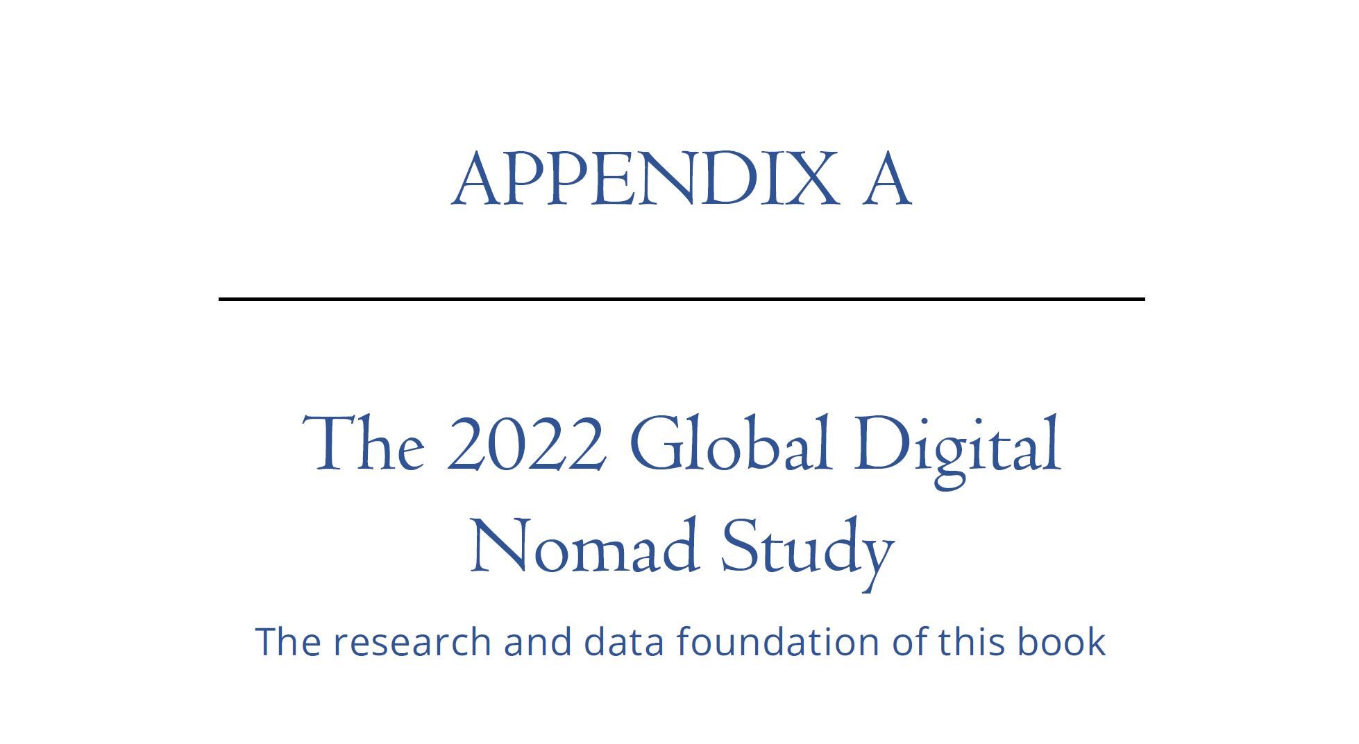 Digital Nomad Nation Book Appendix